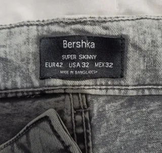 Jeans Bershka Uomo Super Skinny Grigio
