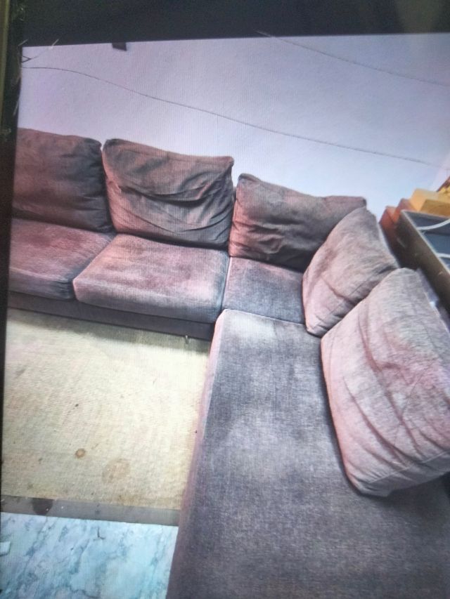 Sofá modular marrón