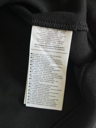 Sudadera Nike Vintage Negra Talla XL