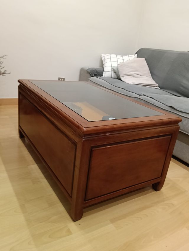 Mesa de centro madera noble Vietnam palo rosa