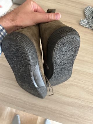 Botas verdes de ante