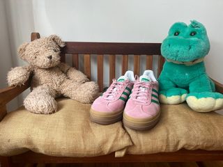 Zapatillas Adidas Gazelle Rosa y Verde