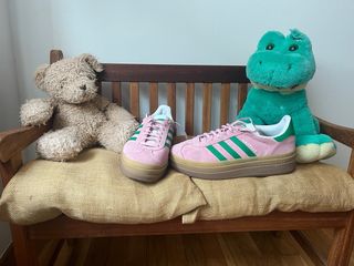 Zapatillas Adidas Gazelle Rosa y Verde