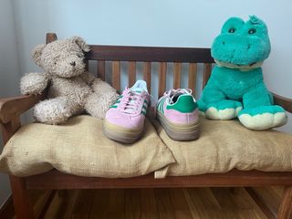 Zapatillas Adidas Gazelle Rosa y Verde