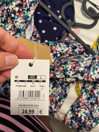 Vestido estampado floral azul