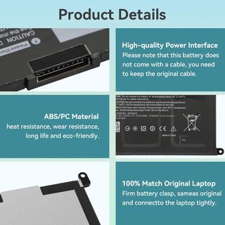 ✨ - K KYUER 42Wh YRDD6 Batería para DELL Inspiron