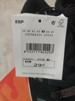 Zapatillas Negras Talla 43