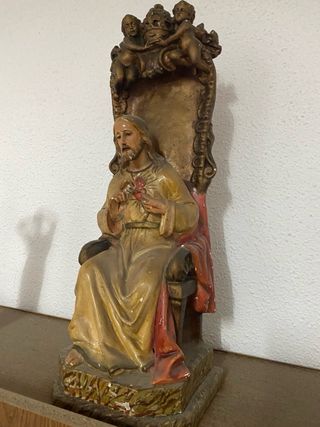 Figura Jesucristo Sentado Trono