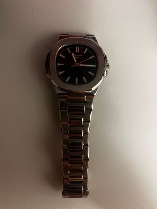 Reloj Patek Philippe Negro y Plateado