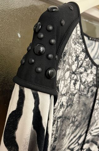 Maglia Maglè fantasia zebrata e floreale