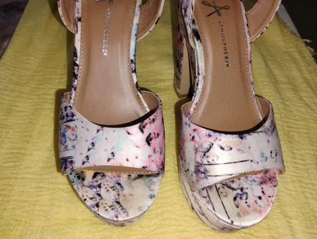 Sandalias de plataforma Primark multicolor