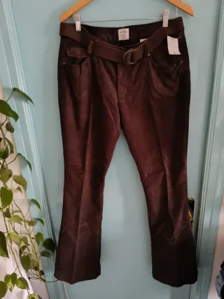 Pantalón pana H&M Chocolate Talla 38
