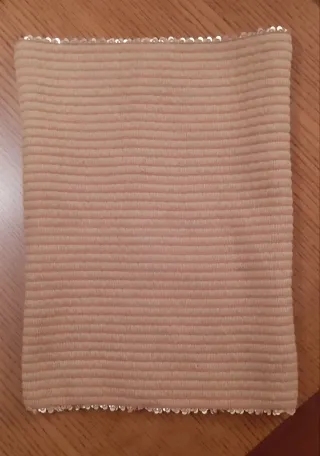 Top lentejuelas elástico dorado 