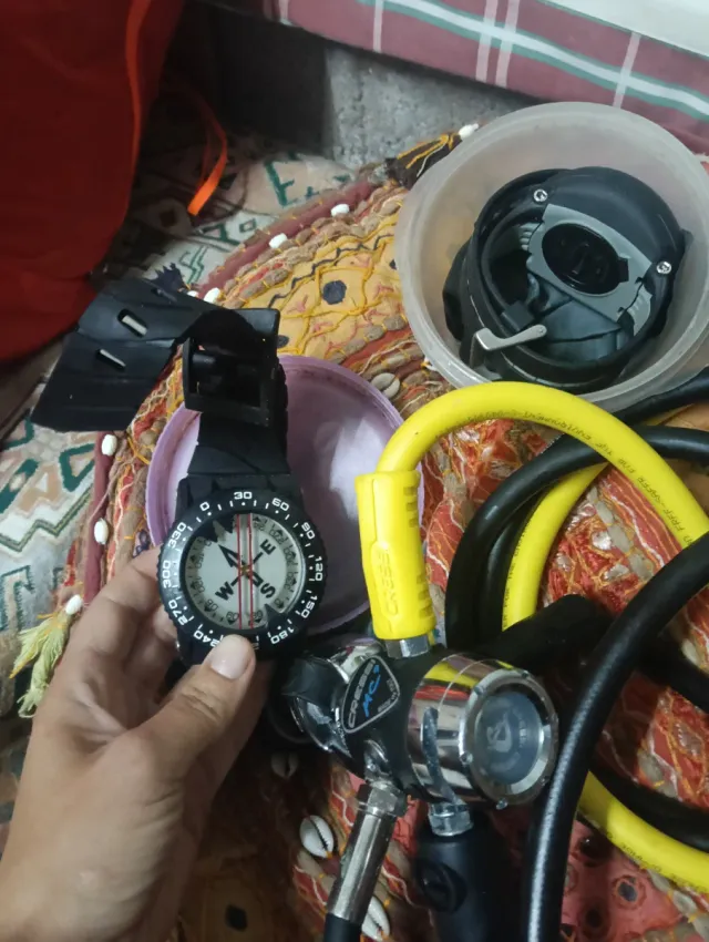 Pack regulador, ordenador y chaleco buceo