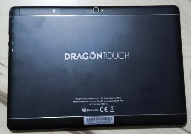 Tablet Dragon Touch Negra/Plateada
