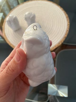 Figuras de búho de porcelana (3 unidades)