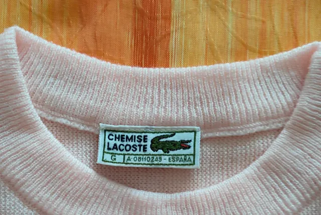 Jersey Lacoste Rosa Claro Talla L