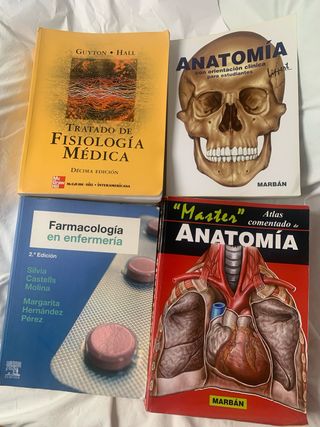 Lote 4 Libros Medicina y Enfermería
