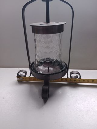 Candelabro Hierro Forjado Cristal