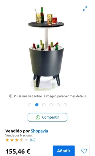 CoolBar mesa nevera para exterior