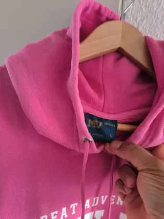 Sudadera Six Flags Rosa Talla L