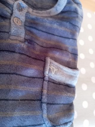 Pijama hombre invierno tonos azules 