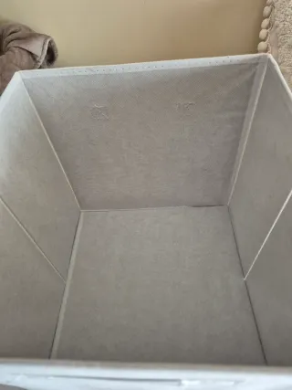 Caja cubo de Almacenaje Blanco