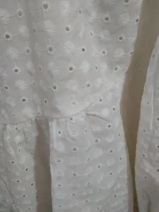 Blusa Zara bordada blanca Talla M