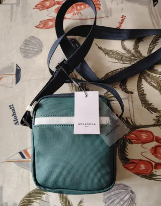 Bolso bandolera Hexagona verde