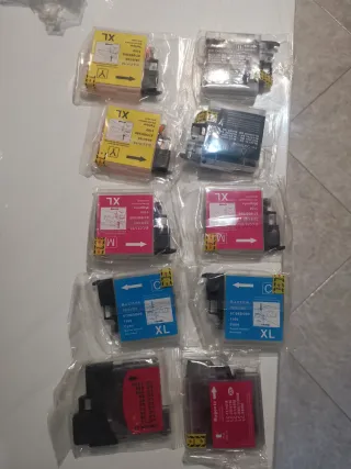 10 Cartucce Inchiostro Brother  dcp197