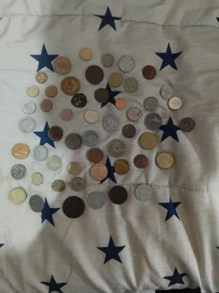 Colección monedas antiguas variadas