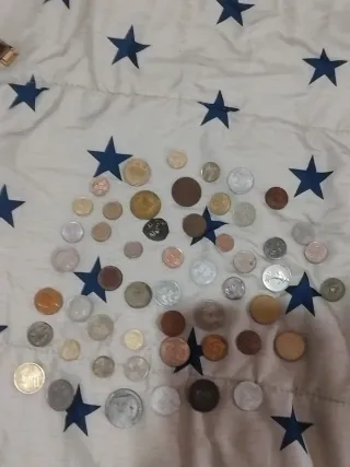 Colección monedas antiguas variadas