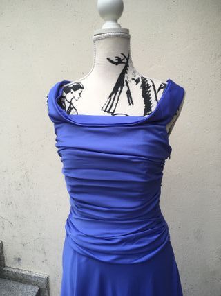 Vestido fiesta azul Etxart Panno