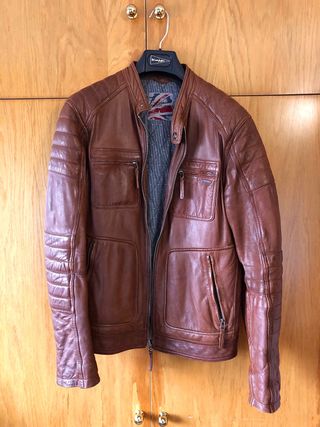 Chaqueta de cuero Pepe Jeans marrón Talla L