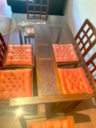 Mesa y 6 Sillas Comedor BANAK Importa