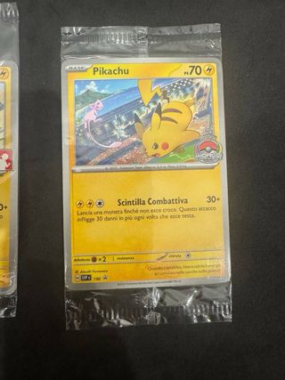 Pokemon Pikachu x2 Promo ITA Sigillate