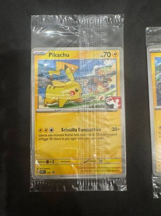 Pokemon Pikachu x2 Promo ITA Sigillate