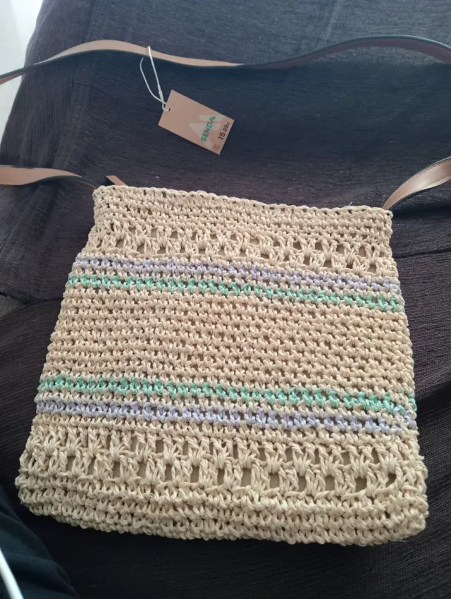 Bolso rafia pequeño sunshine nuevo