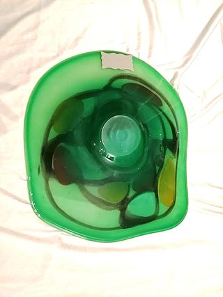 Mihai Topescu piatto artistico vetro soffiato