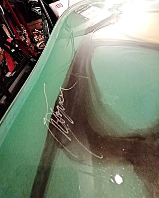 Mihai Topescu piatto artistico vetro soffiato