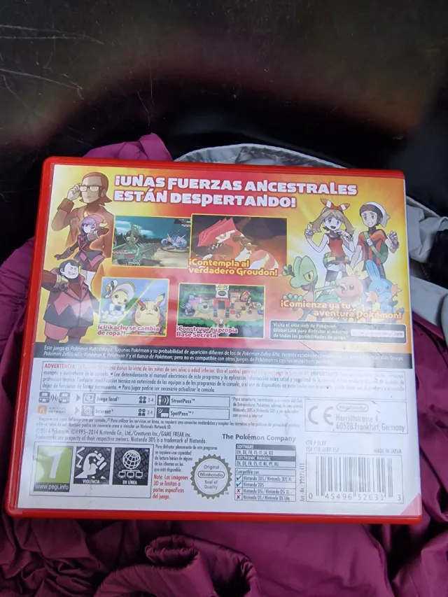 Caratula original Pokémon Rubí Omega Nintendo 3DS