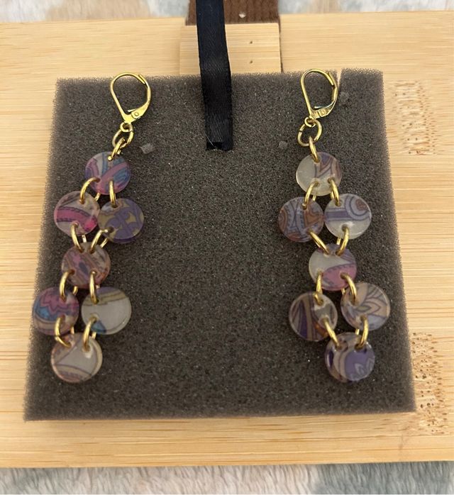 Orecchini donna pendenti multicolor