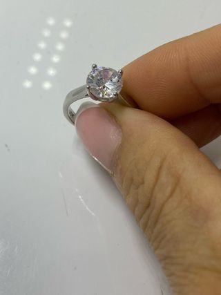 Anillo Solitario Talla 12 - 19 mm