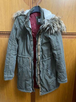 Parka Pepe Jeans verde con cappuccio