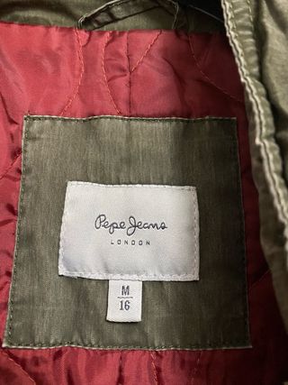 Parka Pepe Jeans verde con cappuccio