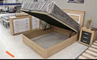 Cama con canapé y colchón