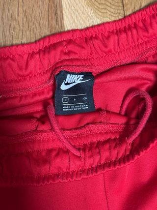 Pantalón Nike Swoosh Rojo Doble Logo