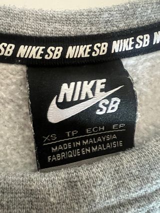 Sudadera Nike Gris Talla XS