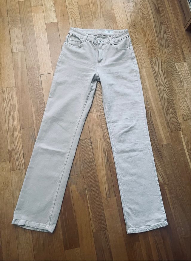 Vaqueros flare beige