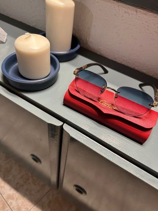 Gafas Azules y Doradas